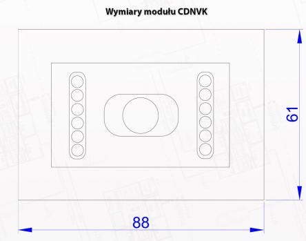 ACO CDNVK ST - Moduł kamery kolorowej do systemu CDNP z oświetlaczem IR ACO