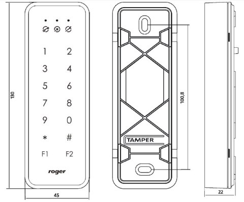 Czytnik zbliżeniowy ROGER PRT84MF ROGER