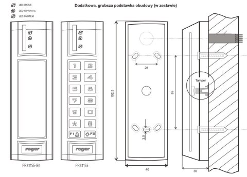 Kontroler dostępu ROGER PR311SE ROGER