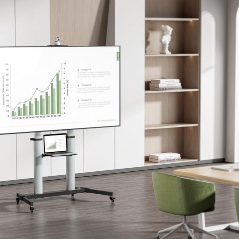 MOBILNY STOJAK+UCHWYT DO TV 60-100″ 100KG S-15-AL ART Vesa max 1000×600 HEAVY DUTY ART