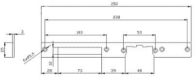 SZYLD ELEKTRA PROSTY DŁUGI MAL.; 2422 ELEKTRA-PLUS