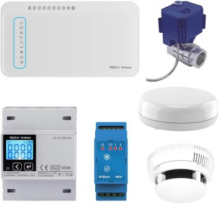 TECH STEROWNIKI Zestaw ochrony domu: woda, brama, pomiar energii TECH STEROWNIKI