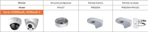 UCHWYT DAHUA PFA137 DAHUA