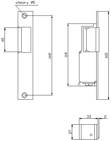 ZACZEP ELEKTRA R2 WĄSKI LEWY; 1339 ELEKTRA-PLUS
