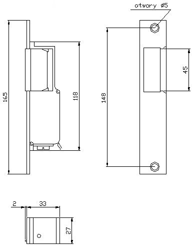 ZACZEP ELEKTRA R2 WĄSKI PRAWY; 1340 ELEKTRA-PLUS