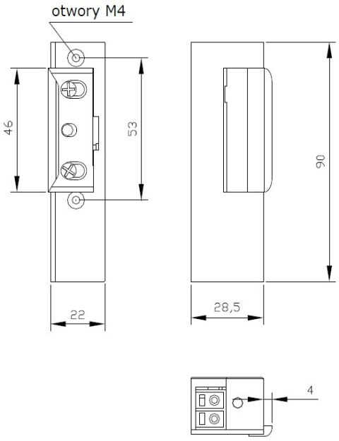 ZACZEP ELEKTRA R3 BEZ BLOK. LEWY; 1433 ELEKTRA-PLUS