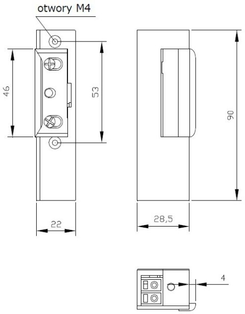 ZACZEP ELEKTRA R3 Z PAM. Z BLOK. LEWY; 1342 ELEKTRA-PLUS