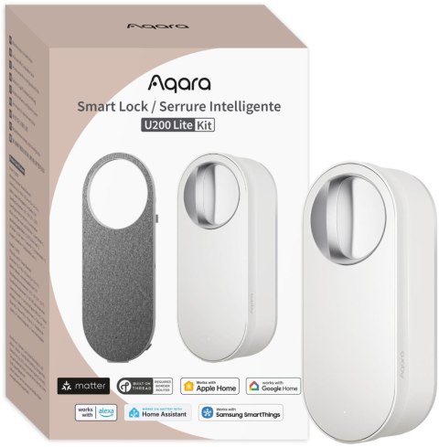 Aqara Smart Lock U200 Lite Biały Inteligentny zamek do drzwi EL-D03DW AQARA