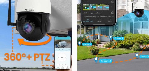 Kamera IP ORLLO Z10 WiFi POE z panelem fotowoltaicznym SM6030 PRO ORLLO