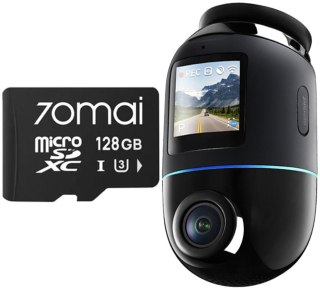 Wideorejestrator 70mai X800 Dash Cam 4K Omni czarny + microSD 70mai 128GB 70MAI