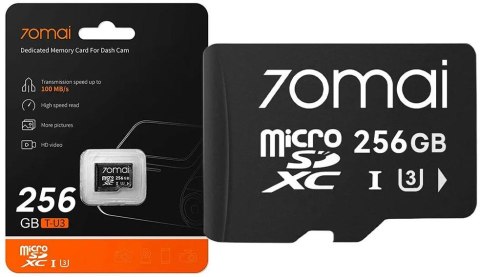 Wideorejestrator 70mai X800 Dash Cam 4K Omni czarny + microSD 70mai 256GB 70MAI