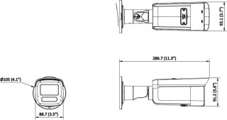 Kamera IP Hikvision DS-2CD2T83G2-LIS2U/SL(2.8mm)/BLACK HIKVISION