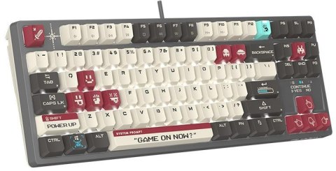 Klawiatura mechaniczna A4TECH BLOODY S87 Pixels Red USB (BLMS RED Plus Switches) A4TECH