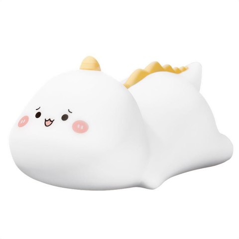 Lampka Nocna Silikonowa Wielokolorowa z Pilotem LED Pokky Clever Dino MT227 MEDIA-TECH