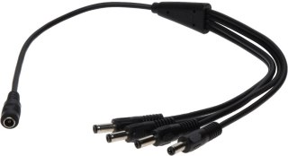 ROZGAŁĘŹNIK NA 4 WTYKI 2,1/5,5 Z GNIAZDEM DELTA