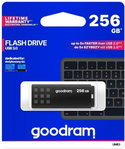 Pendrive Goodram UME3 256GB USB 3.0 czarny GOODRAM