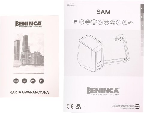 Zestaw Beninca KSAM24.PM do 5m bram dwuskrzydłowych BENINCA