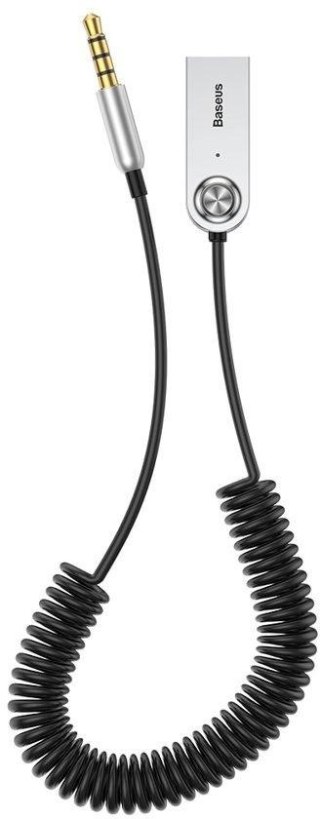 Baseus BA01 odbiornik dźwięku Bluetooth 5.0 kabel adapter audio AUX jack czarny (CABA01-01) BASEUS