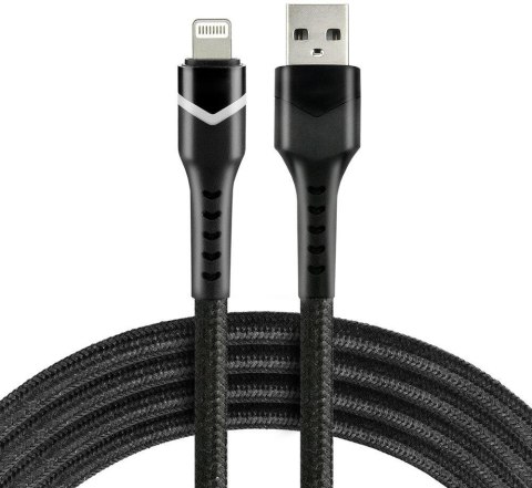 KABEL USB-A / Lightning Apple iPhone LED RGB everActive CBB-1IBR 100cm 2,4A EVERACTIVE