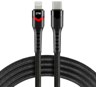 KABEL USB-C / Lightning Apple iPhone LED RGB everActive CBB-1CIR 100cm PD 27W EVERACTIVE