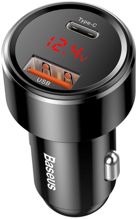 ŁADOWARKA SAMOCHODOWA Baseus Magic CCMLC20C-01 45W 6A 1x USB-A 1x USB-C QC 3.0 BASEUS