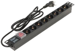 Listwa Zasilająca 8 gniazd Schuko L19/8 DELTA