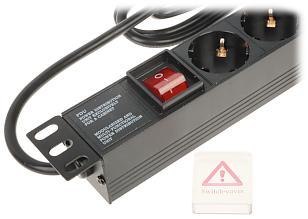 Listwa Zasilająca 8 gniazd Schuko L19/8 DELTA