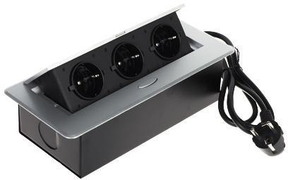 Listwa zasilająca meblowa 3 gniazda FPS-3S/CABLE DELTA