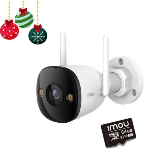 Kamera IP Imou bullet 3 5MP Wi-Fi IR30 z kartą pamięci 64GB IMOU