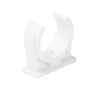 Uchwyt do rur elektroinstalacyjnych półotwarty BIAŁY U-18 (PACZKA 100szt.) STASIŃSKI SP. Z O.O.