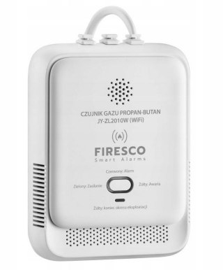 Czujnik gazu LPG Propan-Butan Firesco JY-ZL2010W z WiFi aplikacja Tuya FIRESCO