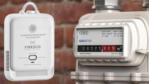 Czujnik gazu LPG Propan-Butan Firesco JY-ZL2010W z WiFi aplikacja Tuya FIRESCO