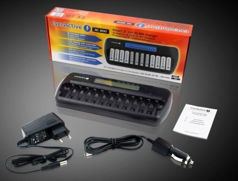 Ładowarka do 12 akumulatorków AA / AAA everActive NC-1200 EVERACTIVE