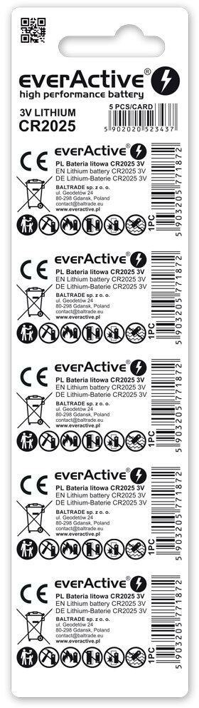 Bateria CR2025 everActive (blister 5 szt.) EVERACTIVE