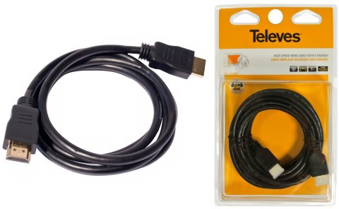 Kabel HDMI 2.0 Televes ref. 494501 1,5m 4K TELEVES