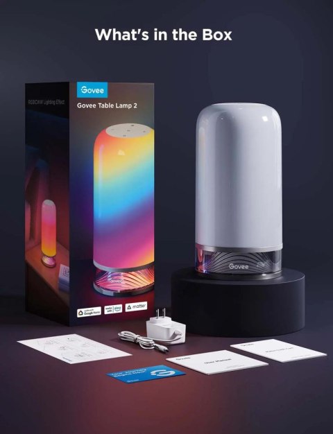 Govee H6022 Lampa LED RGBICWW, 2700k-6500k, Wi-Fi, Bluetooth GOVEE