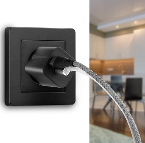 ŁADOWARKA SIECIOWA everActive GaN SC-390QB 30W 1xUSB-C 1xUSB-A PD PPS EVERACTIVE