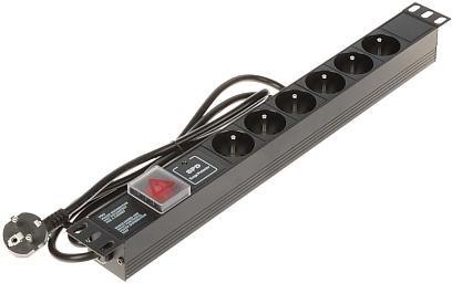 Listwa zasilająca 6 gniazd PD-6/R-SPD-1L DELTA
