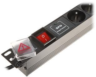 Listwa zasilająca 6 gniazd PD-6/R-SPD-1L DELTA