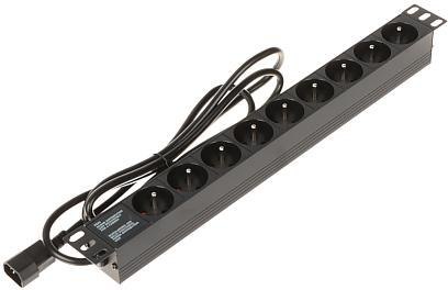 Listwa zasilająca 9 gniazd PD-9/R-IEC DELTA