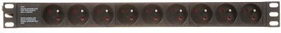 Listwa zasilająca 9 gniazd PD-9/R-IEC DELTA