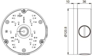 Puszka natynkowa do kamer GenSTAR ZA8-JBMP-2 GANZ
