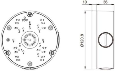 Puszka natynkowa do kamer GenSTAR ZA8-JBMP-2 GANZ