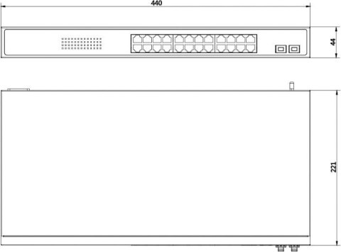 Switch Hikvision DS-3E1526P-SI LinkVu HIKVISION