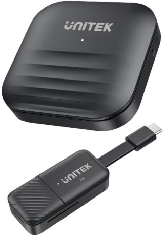 Unitek Bezprzewodowy nadajnik i odbiornik HDMI zasięg do 50m, czarny UNITEK