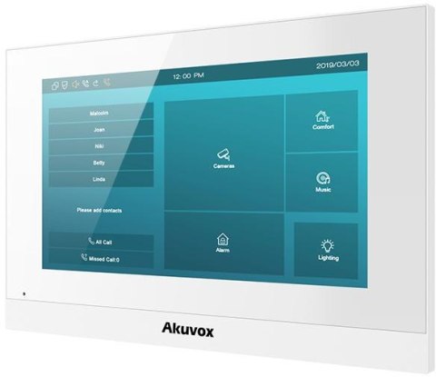 Zestaw wideodomofonowy IP AKUVOX (C313W White / E12W) AKUVOX