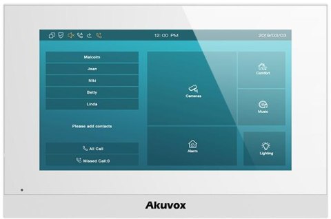 Zestaw wideodomofonowy IP AKUVOX (C313W White / E12W) AKUVOX