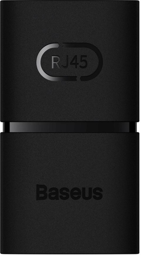 Złączka sieciowa łącznik kabli Ethernet RJ-45 Baseus AirJoy Series 2 szt. - czarna BASEUS