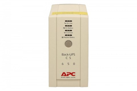 APC Zasilacz awaryjny BACK-UPS CS 650VA USB/SERIAL 230V BK650EI APC