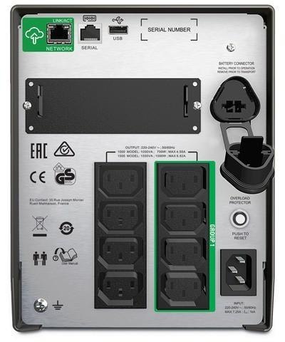 APC Zasilacz awaryjny SMT1500IC 1500VA/1kW Tower SmartConnect APC